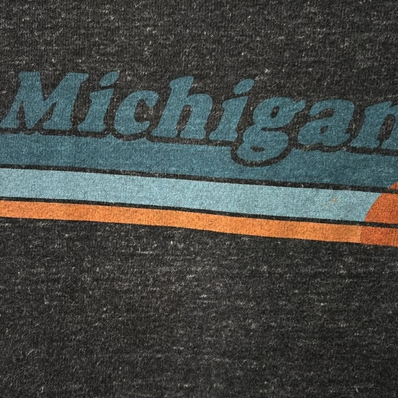 Women’s Unparalleled Wide Neck Sweatshirt, Michigan, Gray, Medium - Picture 2 of 6